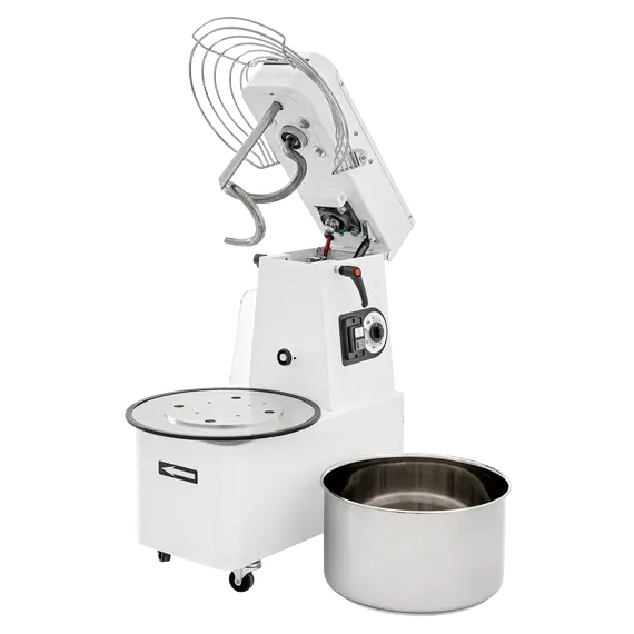 Prismafood Teigmaschine - Kesselvolumen: 32 Liter / 25 kg Teig - aufklappbares Rührwerk