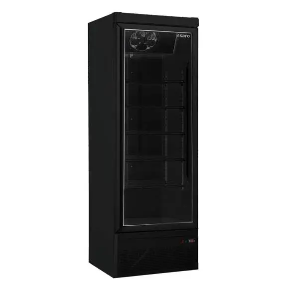 SARO Tiefkühlschrank m. Glastür Modell GTK 560, schwarz