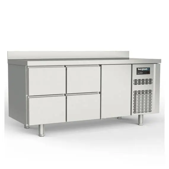 Bergman Profi-Line 700 Kühltisch 3-fach - 4 S / 1 T GN 1/1 + AK