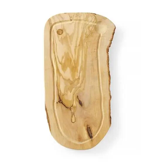 Hendi Schneidebrett aus Olivenholz, mit Rille 400x250 mm, Größe: 400x250