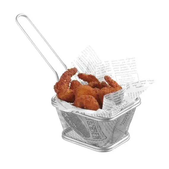 Hendi Miniatur-Frittierkörbe stapelbar 130x115x(H)80 mm, Größe: 130x115x(H)80 mm