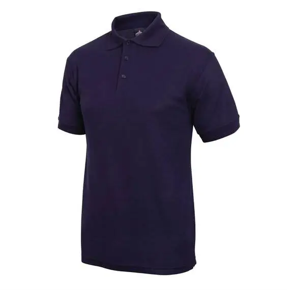 Unisex Poloshirt marineblau M