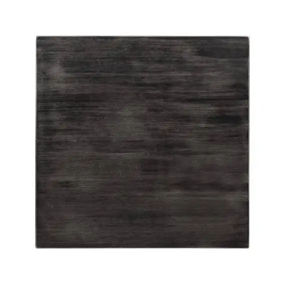 Bolero Vorgebohrte quadratische Tischplatte Vintage Black 700mm