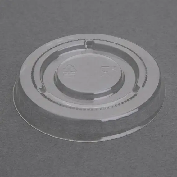 Fiesta Becherdeckel aus recycelbarem PET-Bagasse, transparent (1000 Stück)