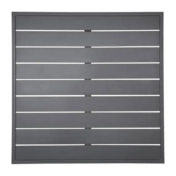 Bolero dunkelgraue quadratische Aluminium Tischplatte 700mm