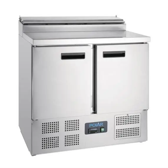 Polar Serie G Pizzakühltisch Saladette 2-türig 254L