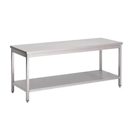 Gastro M Arbeitstisch mit Regalboden 70cm lang