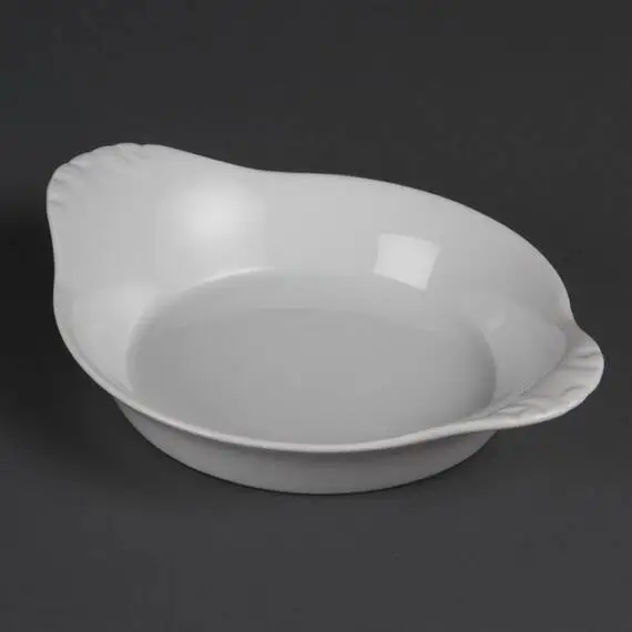 Olympia Whiteware runde Gratinschalen weiß 22cm (6 Stück)