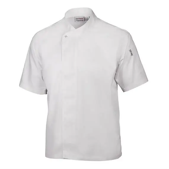 Chef Works Unisex Cool Vent Chefkochjacke Tours kurzarm weiß L