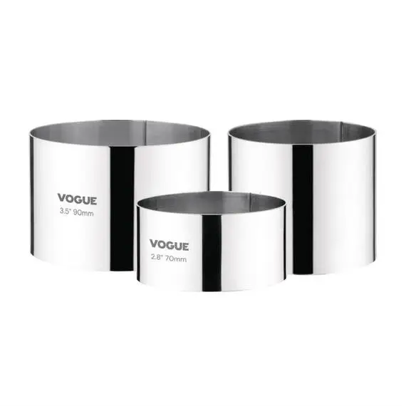 Vogue Moussering Edelstahl 6 x 9cm