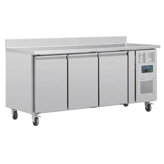 Polar Serie U Kühltisch mit Aufkantung 3-türig 417L