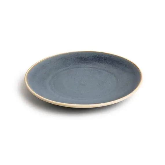 Olympia Canvas gewölbter Teller granit-blau 27cm