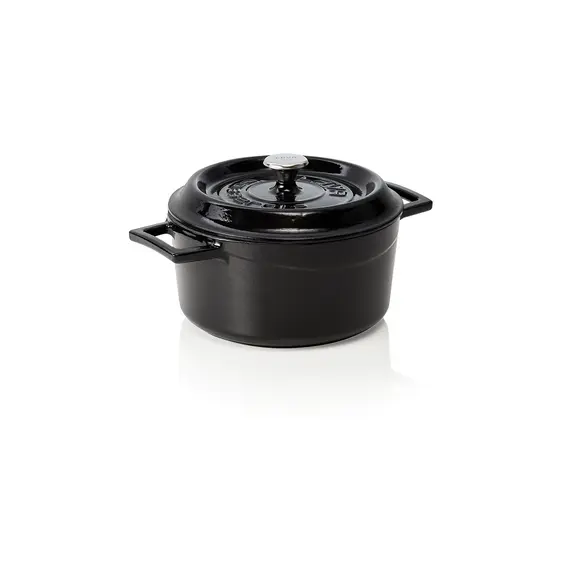 WAS Germany Cocotte Gusseisen schwarz