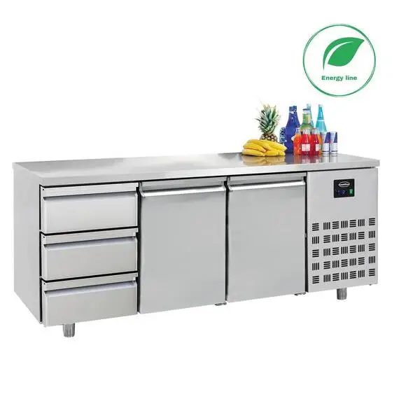 CombiSteel 700 Kühltisch 2 Türen 3 Schubladen