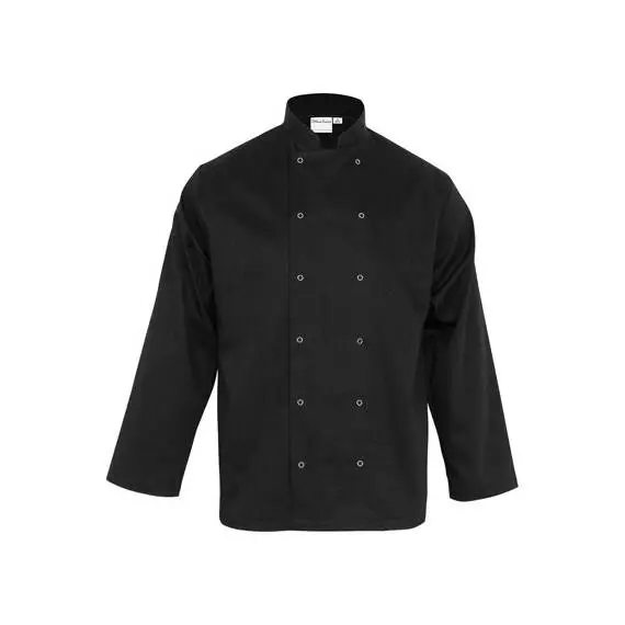 Nino Cucino Kochjacke, Modell „Chef“, Langarm, schwarz, Gr. S