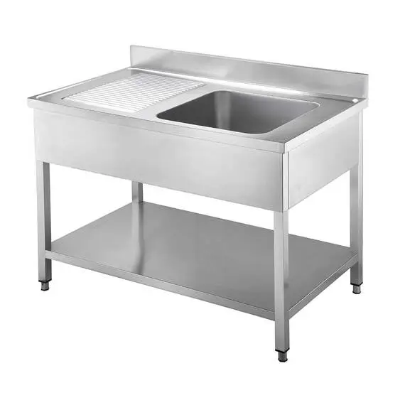 Vaiotec Easyline Spültisch 600 / 1 Becken rechts mit Abtropffläche B:1000
