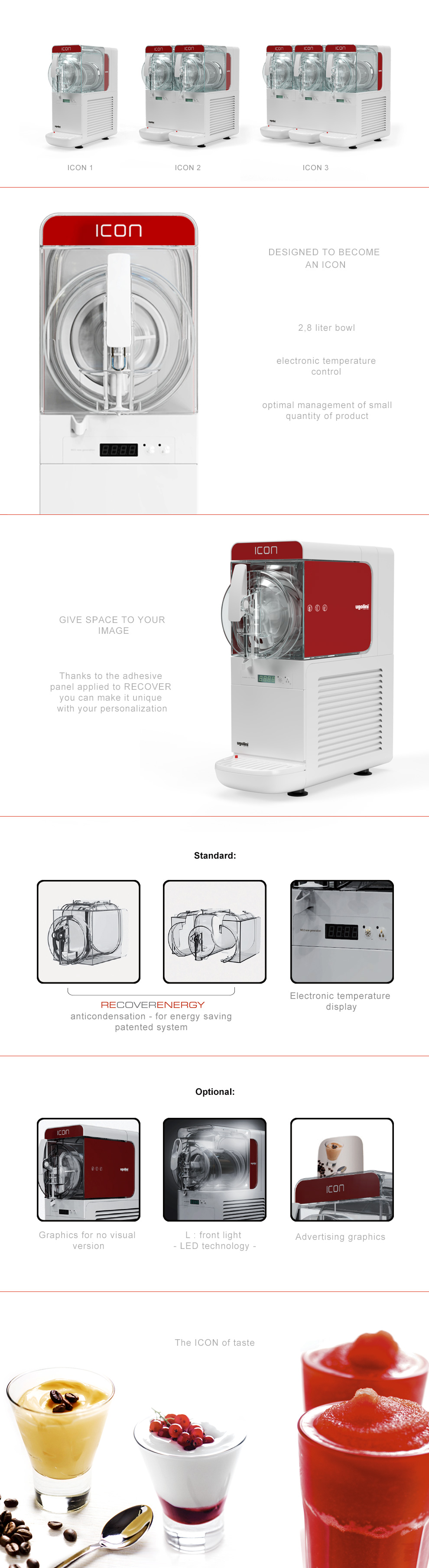 Ugolini Granitor® ICON 1 Slush-Eismaschine