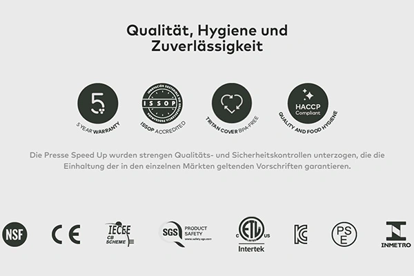 Zumex Qualität