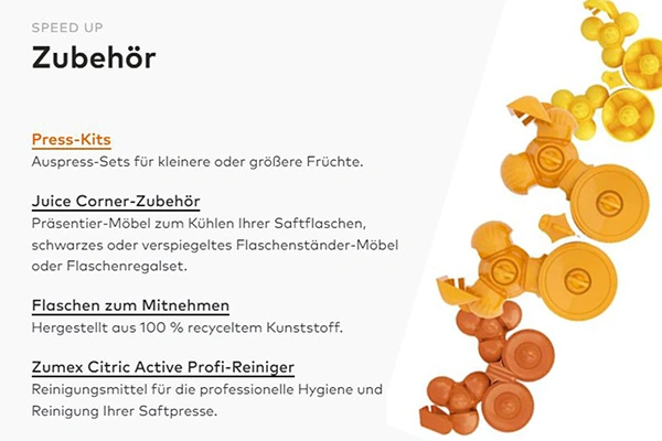 Zumex Zubehör