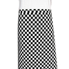 Chaud Devant Domino Bistroschürze schwarz-weiß kariert