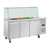 Polar U-Serie Premium Dreitürige Saladette Thekenkühlschrank Polar U-Serie
