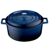 Combisteel Lava Gusseisen Casserole Ø28 Blau