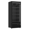 Combisteel Tiefkühlschrank 1 Glastür Schwarz Jde-600F Bl