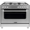 SARO Multifunktionsherd Gas/Elektro TS95C61LX, Farbe: Silber