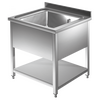 Prismafood Spültisch mit Grundboden 1 Becken STD