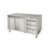 Prismafood Arbeitsschrank 1,8m - mit 3 Schubladen rechts STD