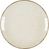 Teller flach, Serie Hotel, cremefarben, braun gesprenkelt, Ø 210 mm, 12 Stück
