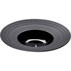 Suppenteller, reliefierter Rand, Serie Gourmet Kontrast, schwarz, D. 305 mm
