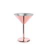 2 Martini-Gläser, Edelstahl, kupferfarben, 0,250 Liter