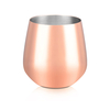 2 Cocktailbecher, Edelstahl, kupferfarben, 0,450 Liter