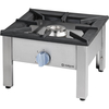 Stalgast Edelstahl Gas-Hockerkocher Top Power mit einem Brenner, 11kW, G30, 567x607x394 mm