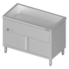 Stalgast Edelstahl Bain-Marie Standgerät mit geschlossenem Unterbau und einem Becken, für 3x GN1/1085x600x850 mm