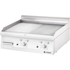 Gas-Griddleplatte als Tischgerät, Serie 700 ND - ½ glatt / ½ gerillt 800x700x250 mm
