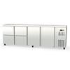 Vaiotec Topline Barkühltisch Edelstahl / 2 Türen & 4 Schubladen, 2565 x 530 mm