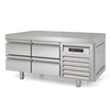 Vaiotec Topline Unterbaukühltisch / 2-fach GN 1/1 mit 4 Schubladen, 1345 x 700 mm