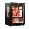 Vaiotec Topline Reifeschrank Dry-Aging Schwarz,120 Liter, 20 kg Fleisch, Seitenfenster, 600 x 650 mm