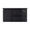 Vaiotec Barkühltisch schwarz / 1 Tür & 2 Schubladen - 280 l, 1465 x 520 mm