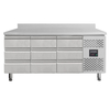 Vaiotec Kühltisch / 9 Schubladen inkl. Aufkantung - Monoblock, 1795 x 700 mm