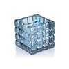 Yuyu Cube Steel Blue, 9 x 9 x 9 cm, Glas