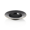 Maya Suppenteller Set KURO, Ø 23,5 cm, schwarz, Set á 3 Stück, Porzellan