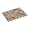 Was Germany Burgerpapier Times Brown Set WRAP & GO, 25 x 20 cm, Set á 1000 Stück, Fettpapier