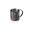 Nocturn Moscow Mule Tattoo, 0,45 ltr., Ø 9 cm, Höhe 9 cm, schwarz, gold, Chromnickelstahl 18/8