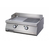 Maxima Gastro Heavy Duty Grillplatte - Halb Gerillte Chrom - Doppeleinheit - 70 cm Tief - Gas