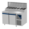 Prismafood Kühltisch 2 Türen mit Edelstahlabdeckung Kapazität: 300 lt Temperatur: 0°C/+10°C
