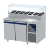 Prismafood Kühltisch 2 Türen mit Schaukasten Kapazität: 396 lt Temperatur: 0°C/+10°C