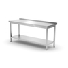 Hendi Wandtisch mit Ablage – verschraubt, Tiefe 600 mm, Profi Line, 1800x600x(H)850mm